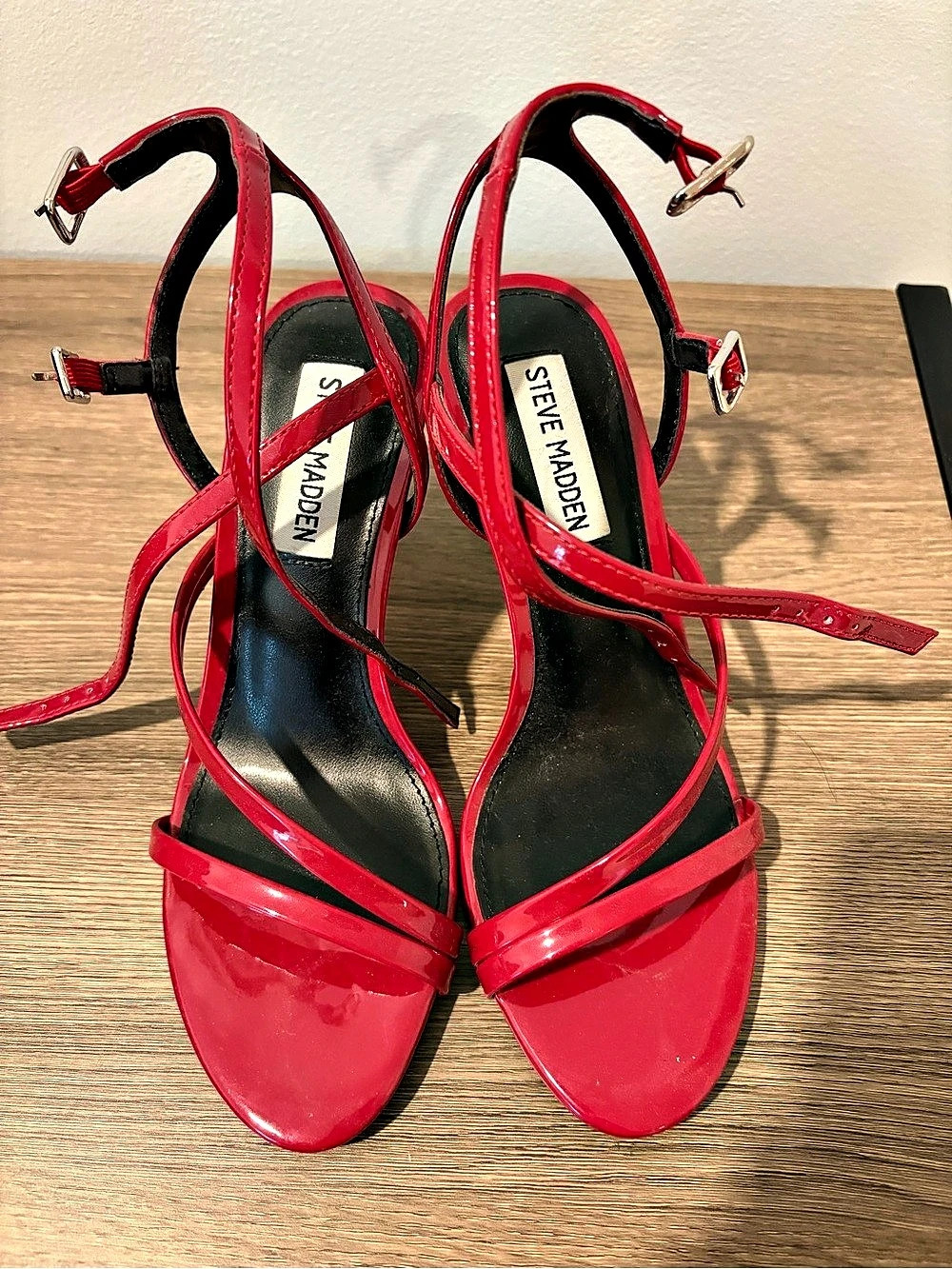 Steve Madden Red Strappy Heels